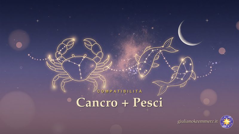 Cancro e Pesci: Cancro e Pesci: due segni d'Acqua dall'intesa dolcissima. Affinità altissima in amore e a letto, con la combinazione lei Cancro lui Pesci.