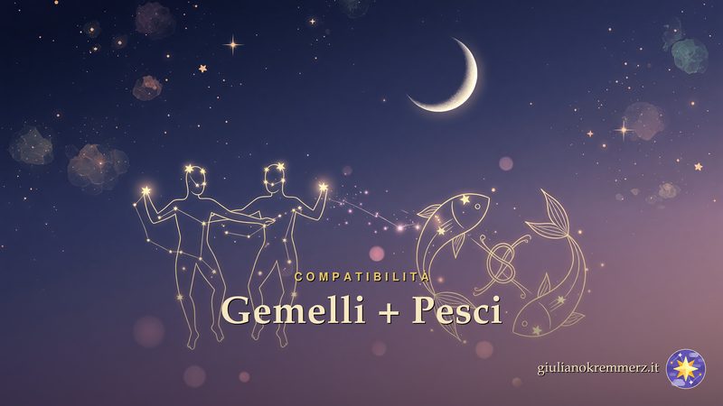 Gemelli e Pesci: Gemelli e Pesci: Aria e Acqua, due segni mutevoli che si affascinano.