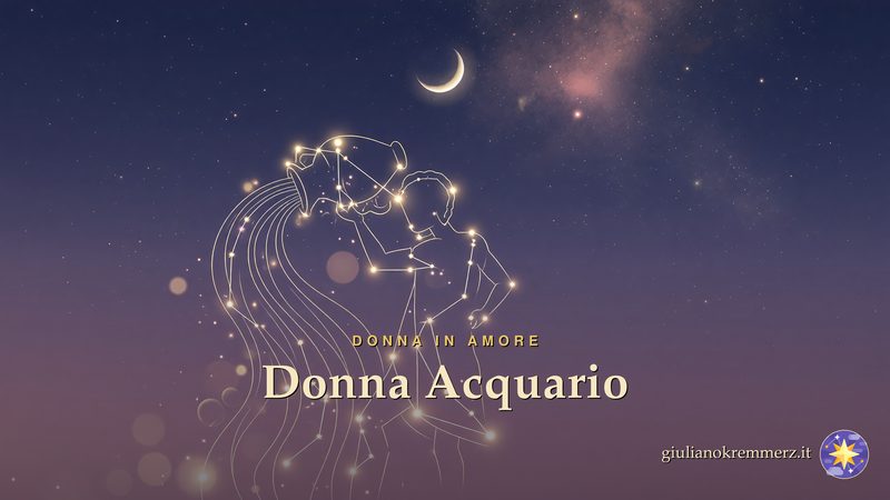Donna Acquario: La donna Acquario è governata dal pianeta Urano (Saturno tradizionale) e radicata nell'elemento Aria, con modalità Fisso.