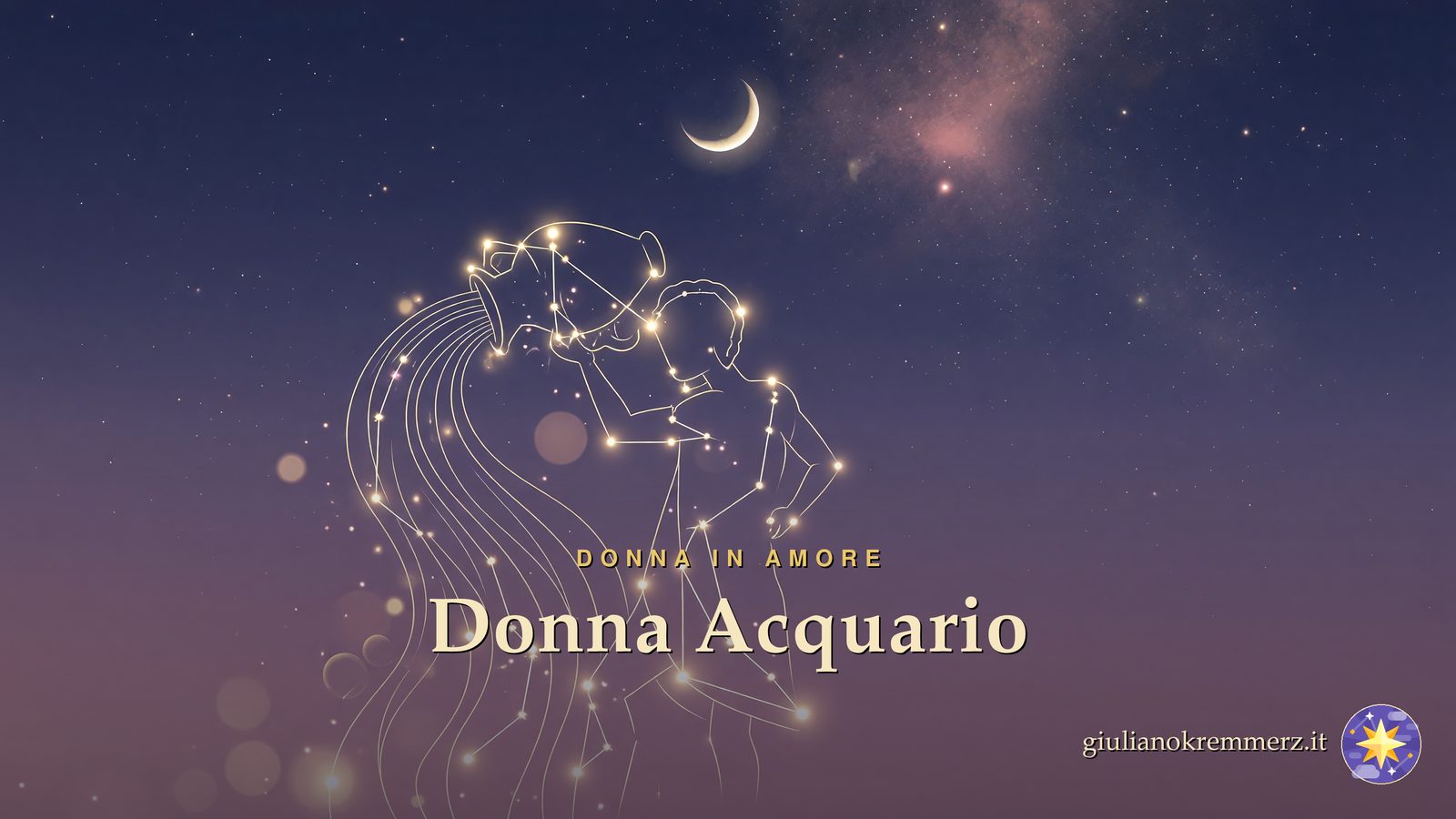 Donna Acquario: La donna Acquario è governata dal pianeta Urano (Saturno tradizionale) e radicata nell'elemento Aria, con modalità Fisso.