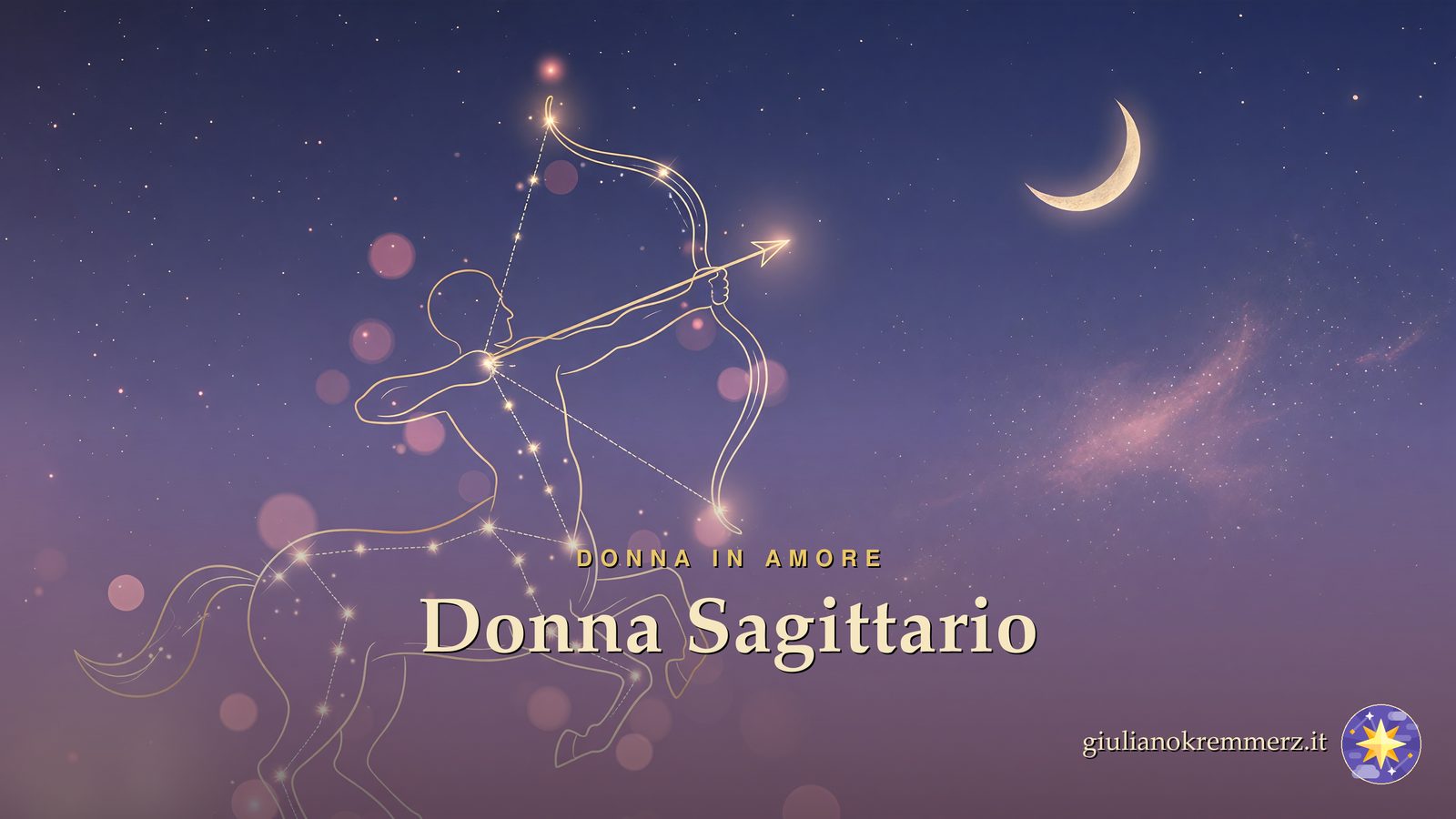 Donna Sagittario: La donna Sagittario è governata dal pianeta Giove e radicata nell'elemento Fuoco, con modalità Mobile.