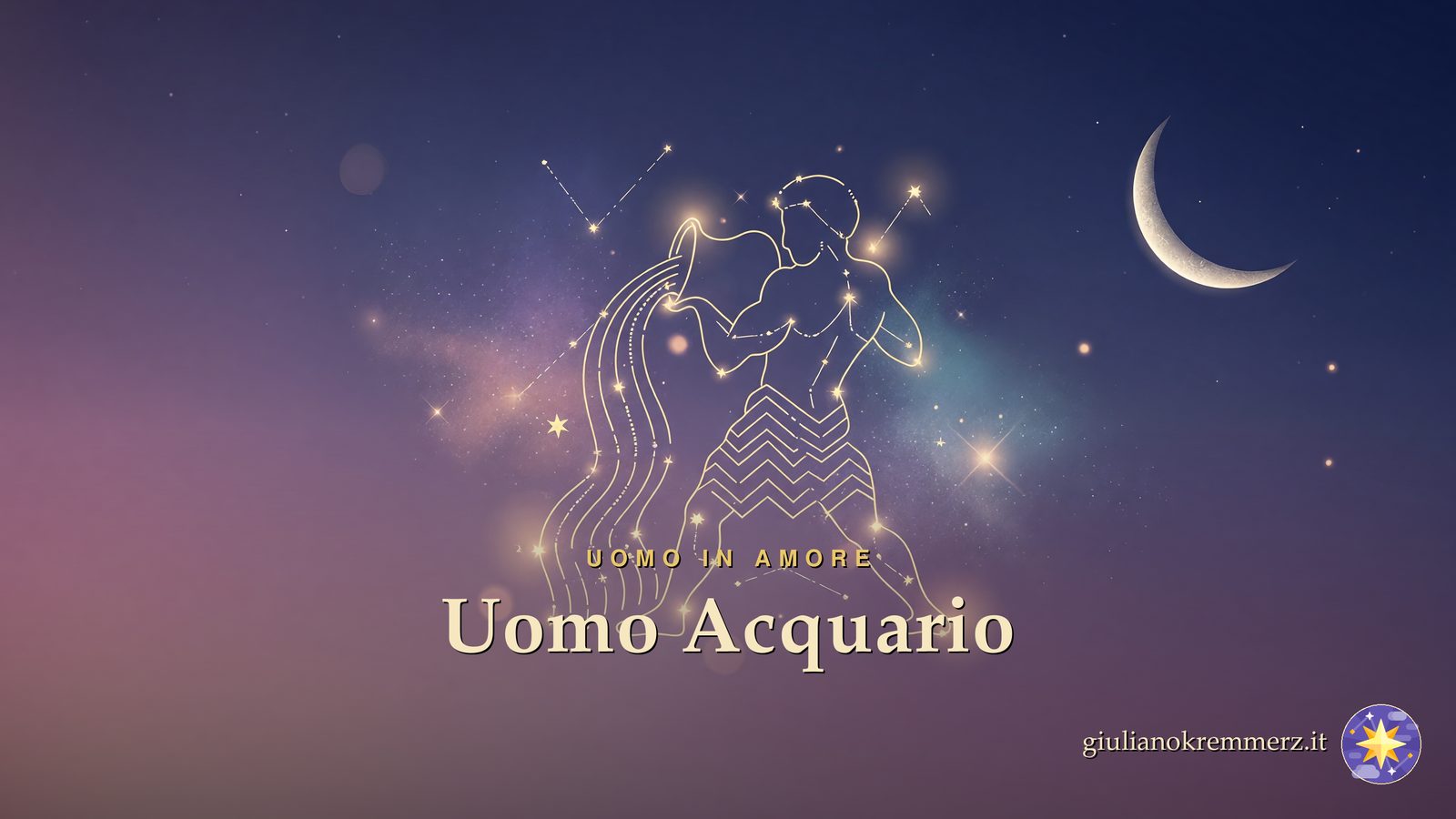 Uomo Acquario: L'uomo Acquario è governato dal pianeta Urano (Saturno tradizionale) e radicato nell'elemento Aria, con modalità Fisso.